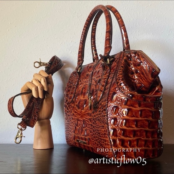NEW! Brahmin Mini Camila In Pecan Color - Picture 2 of 14
